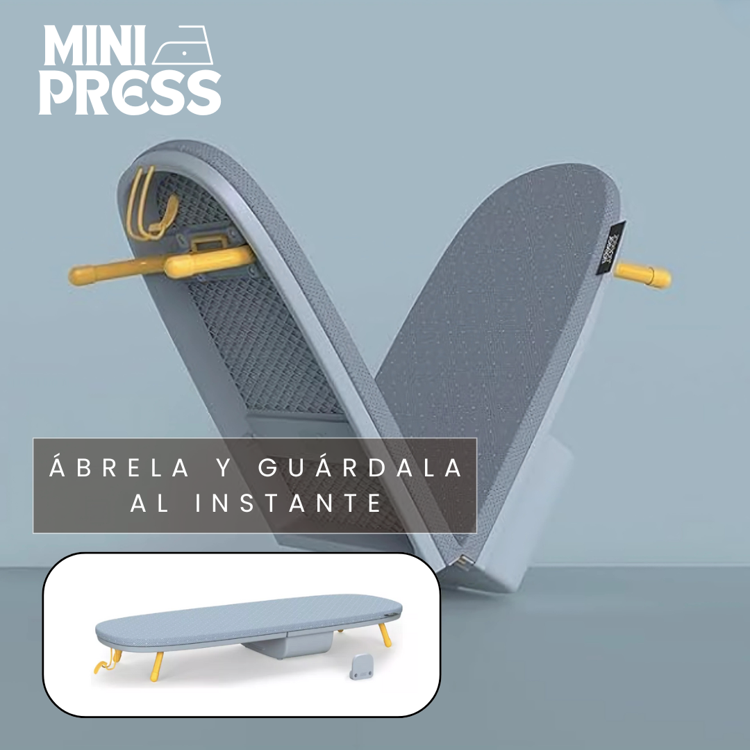 MiniPress™ | Tabla de planchar plegable y compacta