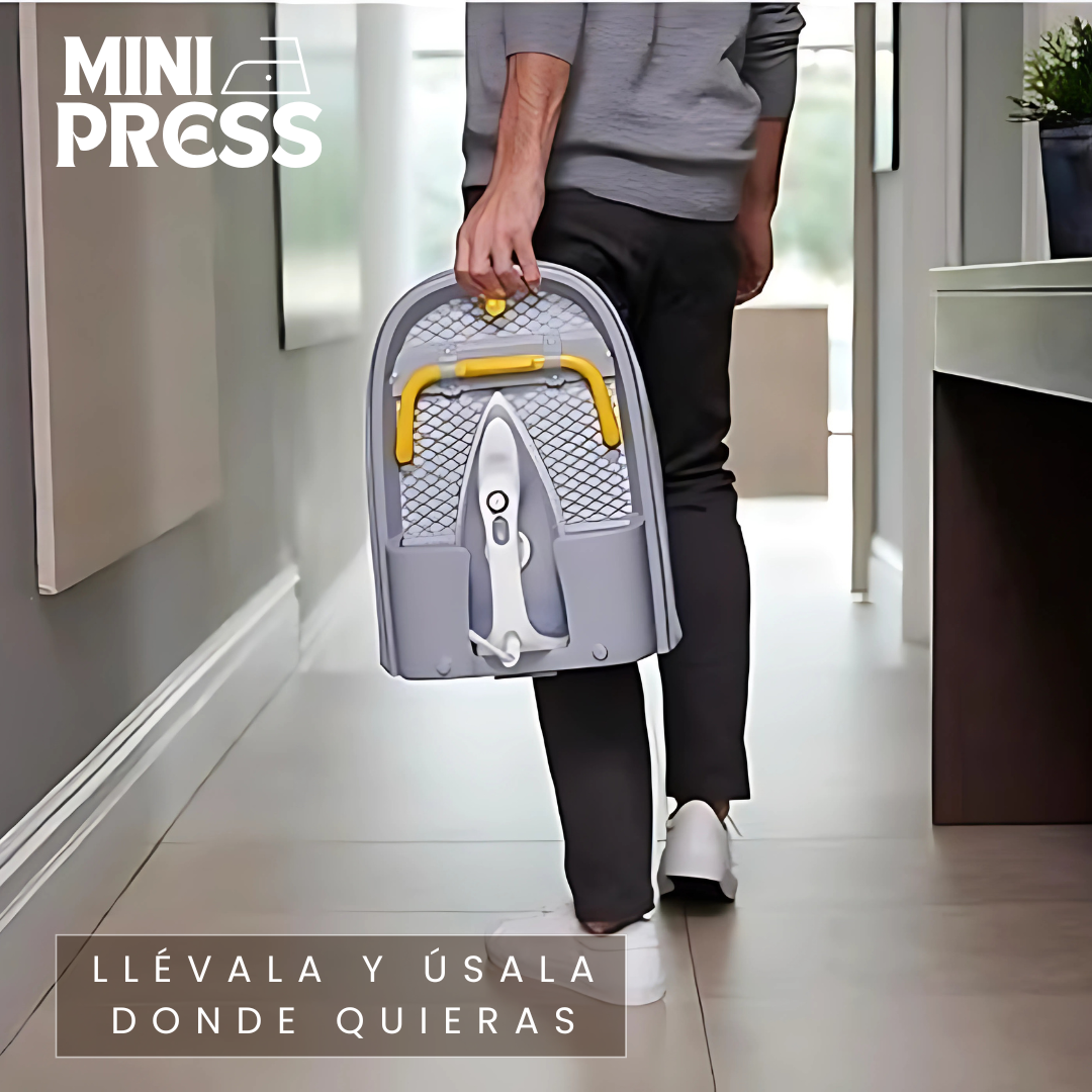 MiniPress™ | Tabla de planchar plegable y compacta