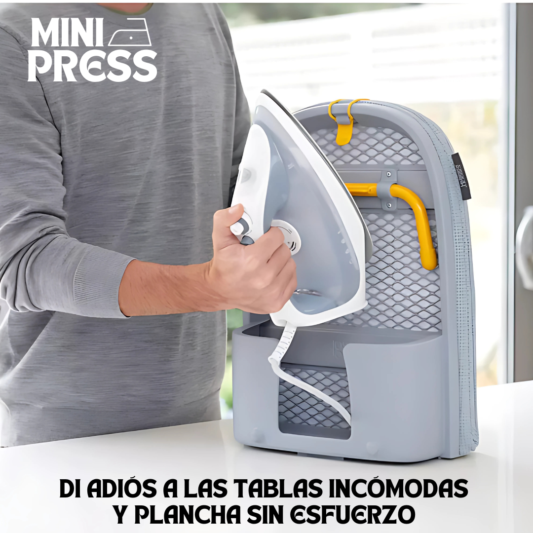 MiniPress™ | Tabla de planchar plegable y compacta