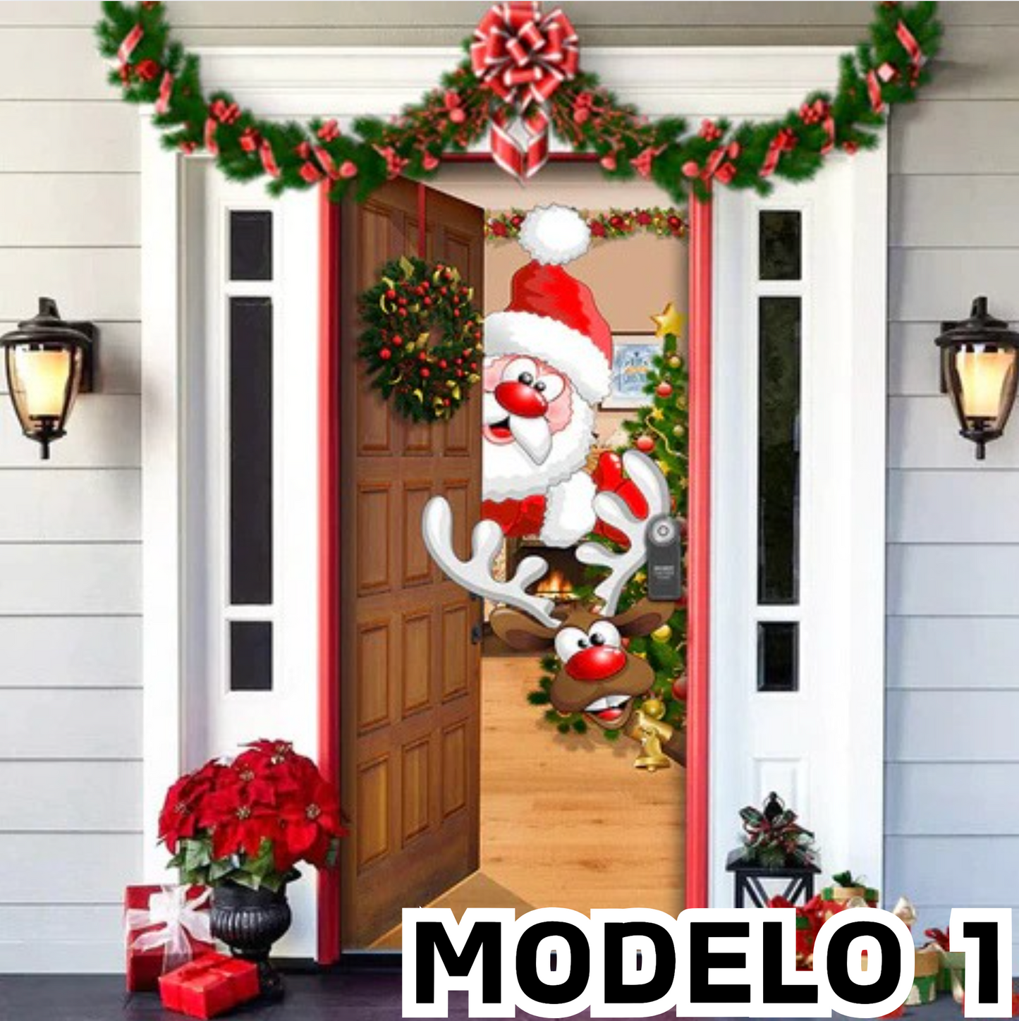 Joy: Decoración navideña para puertas