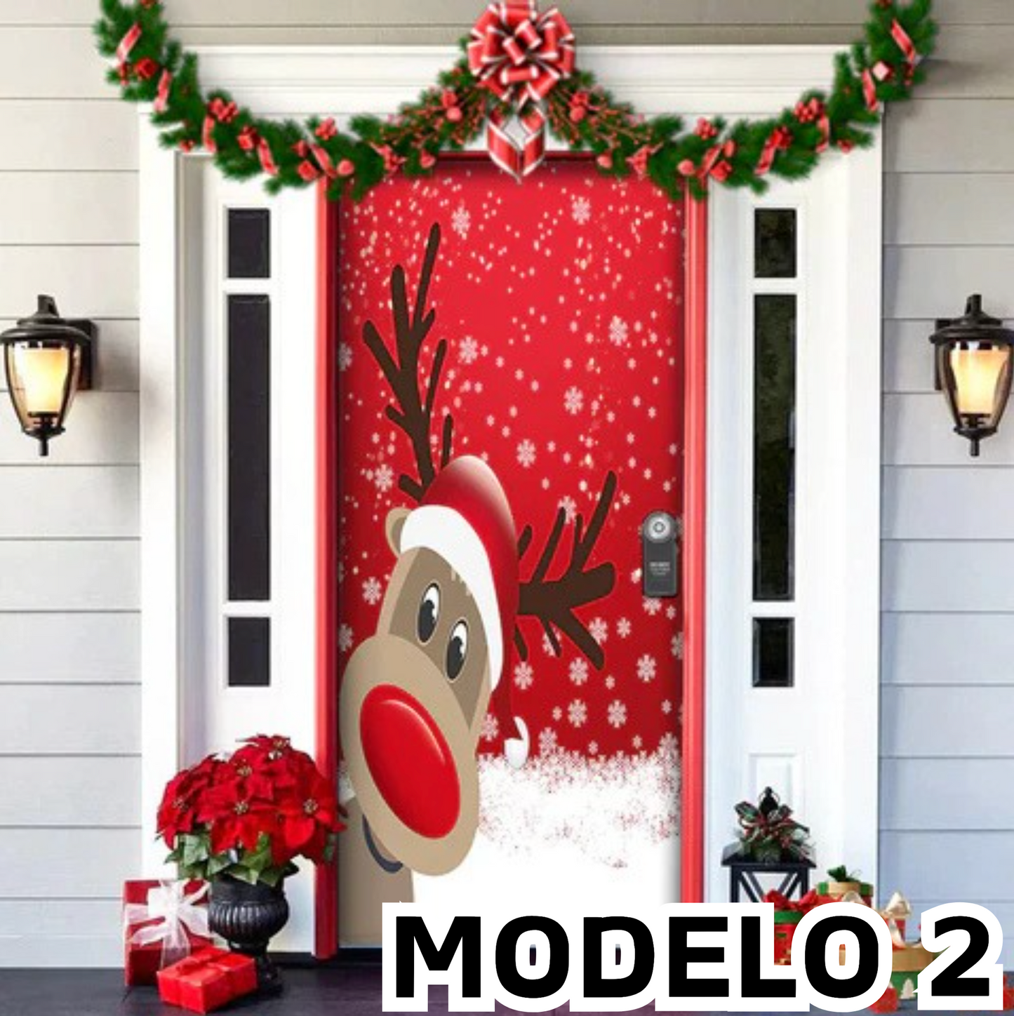 Joy: Decoración navideña para puertas