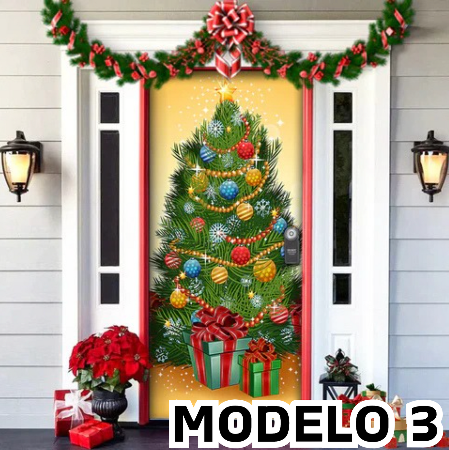 Joy: Decoración navideña para puertas