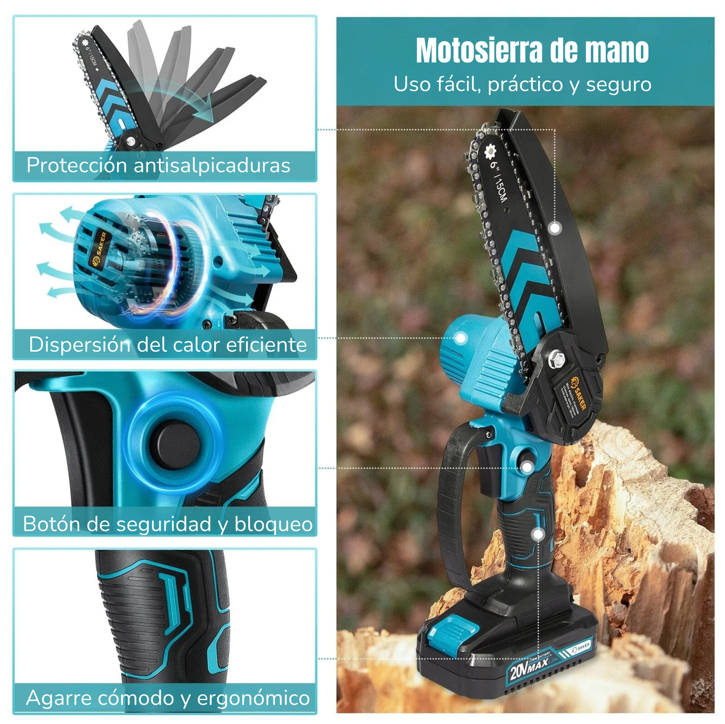 BladeMaster ™ | Motosierra de mano inalámbrica