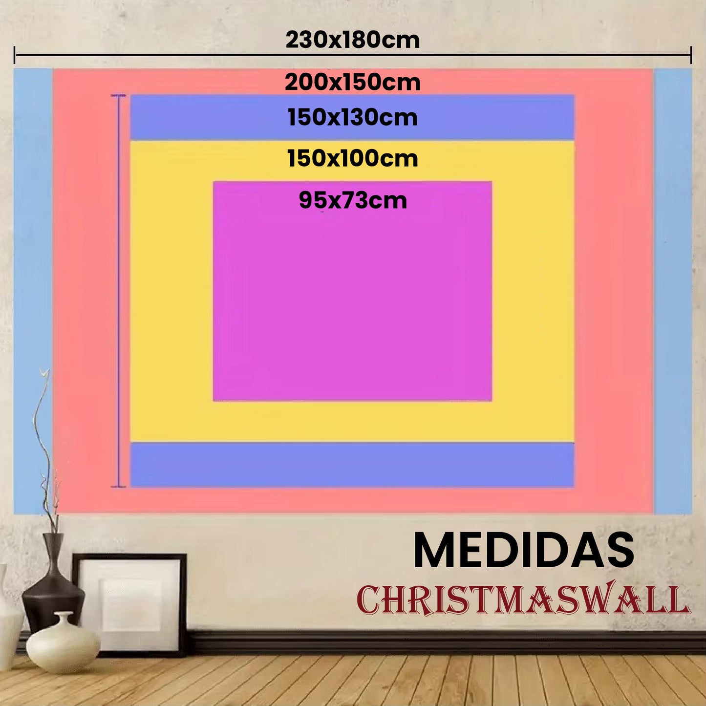 ChristmasWall: Tapiz de pared navideño