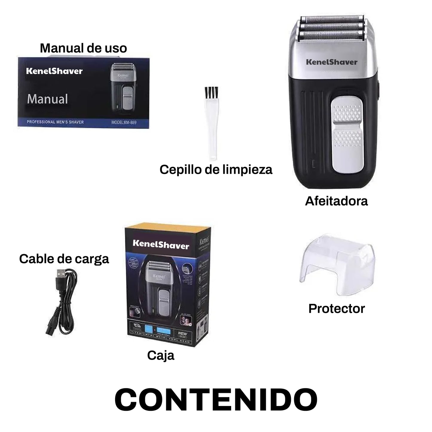 KenelShaver: Afeitadora profesional con triple hoja
