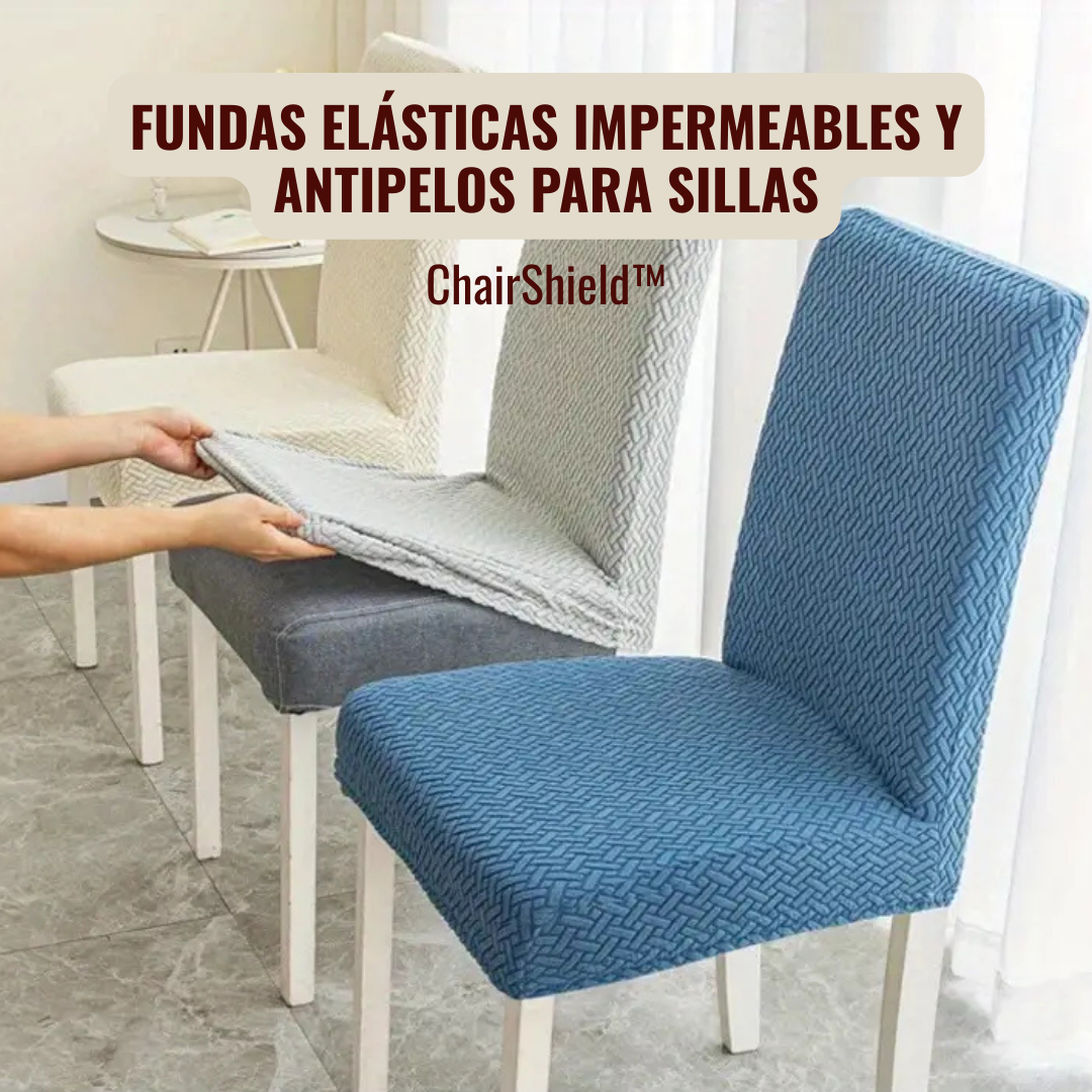ChairShield: Fundas Elásticas Impermeables y Antipelos para Sillas