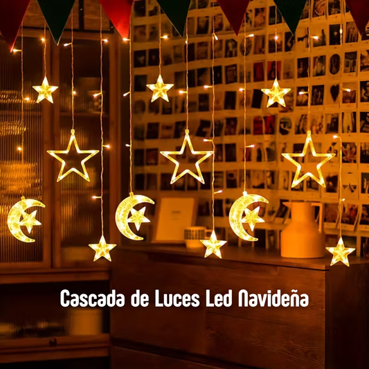 StarGlow: Cascada de Luces LED Navideña