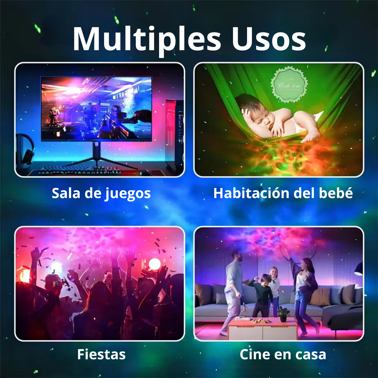 GalaxyBeam™ | Proyector Galáctico LED Astronauta