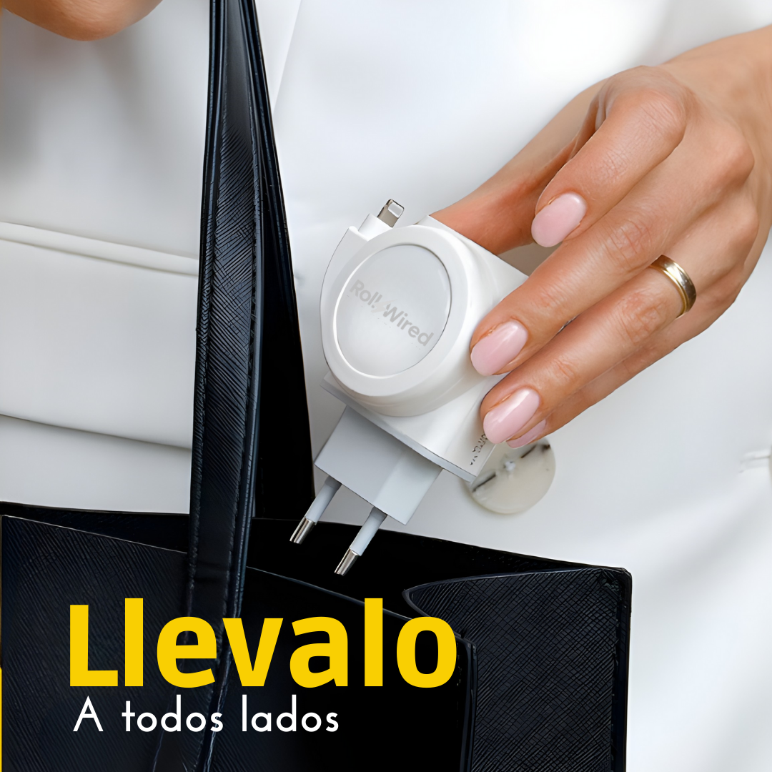 RollWired: Cargador retráctil de carga ràpida