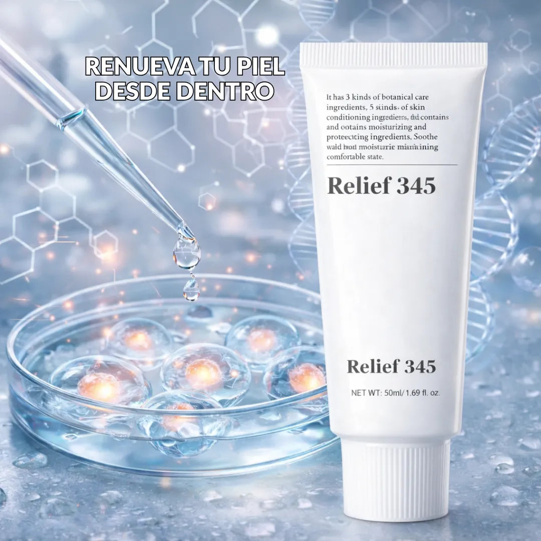 Relief 345 | Reafirmante facial con Ácido Hialurónico Regenerador