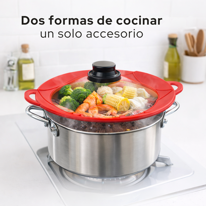 SafeBoil - Tapa de Silicona Antiderrame Universal
