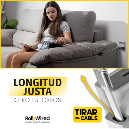RollWired: Cargador retráctil de carga ràpida