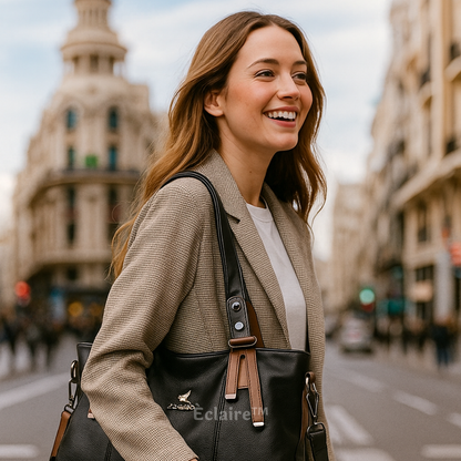 Éclaire: Bolso de Gran Capacidad y Estilo Premium