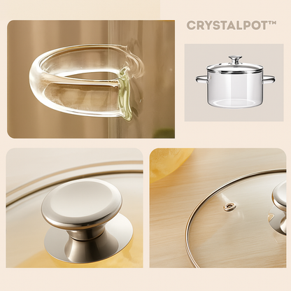 CrystalPot: Olla de Cristal Templado Antiadherente