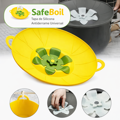 SafeBoil - Tapa de Silicona Antiderrame Universal