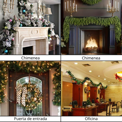 EverGlow™ | Guirnalda Navideña de Lujo – Realismo y Elegancia Sin Mantenimiento