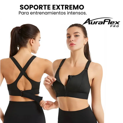 AuraFlex Pro – Sujetador Deportivo de Alto Impacto
