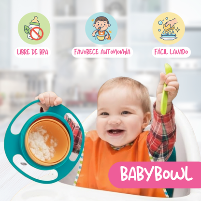 BabyBowl™ – Cuenco Anticaídas Giratorio 360°