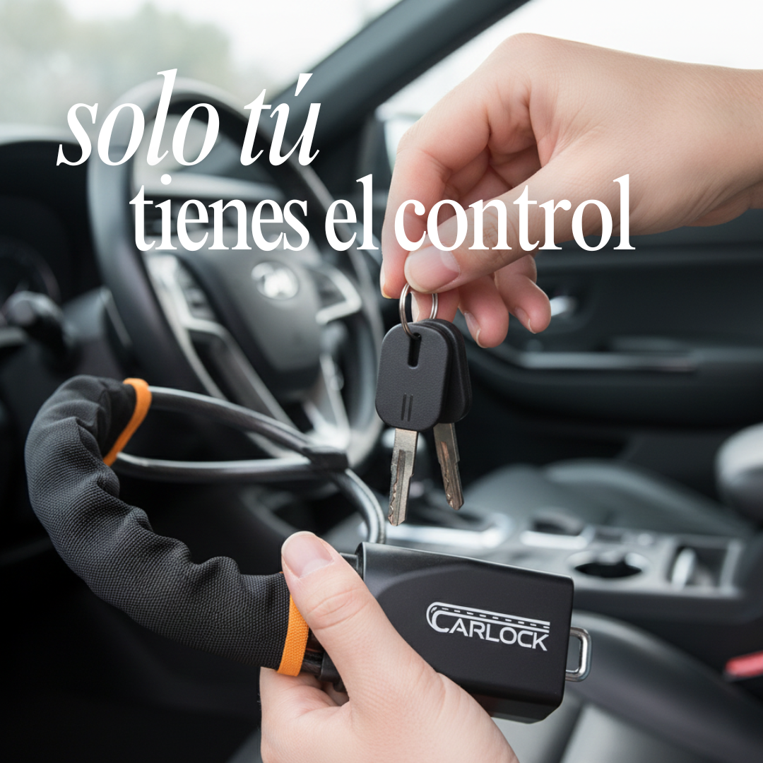 CarLock | Dispositivo Antirrobo de Doble Bloqueo para Volante