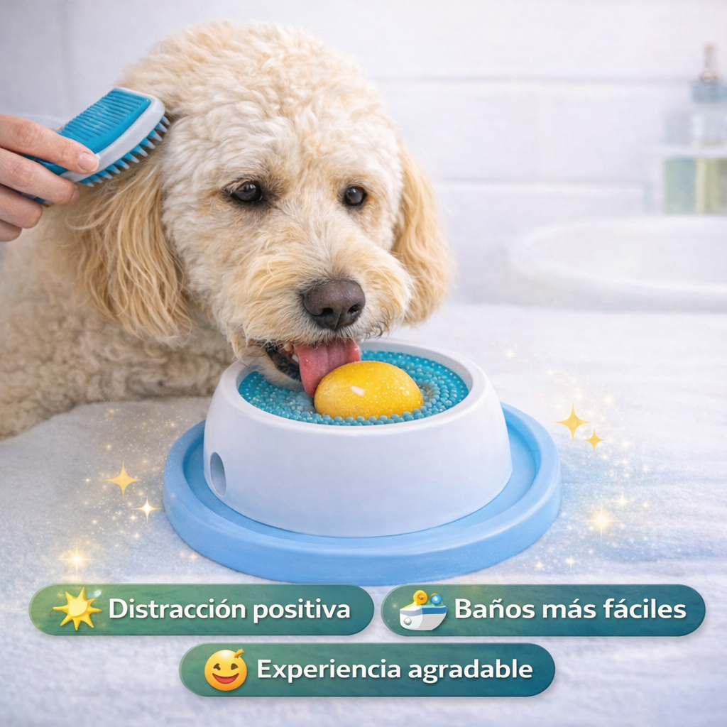 SnackJoy™ – Lick Mat para Perros y Gatos (Alimentación Lenta y Divertida)