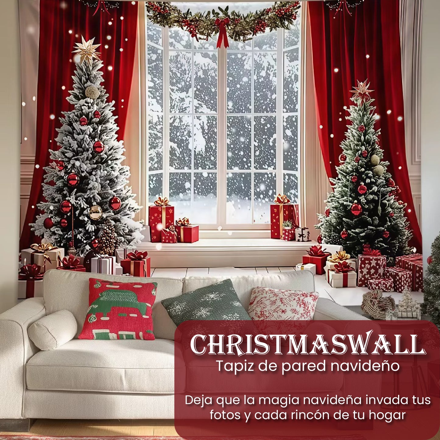 ChristmasWall: Tapiz de pared navideño