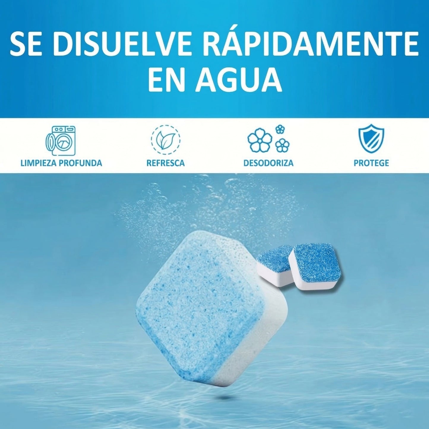 CleanTabs: Tabletas desincrustantes para lavadora