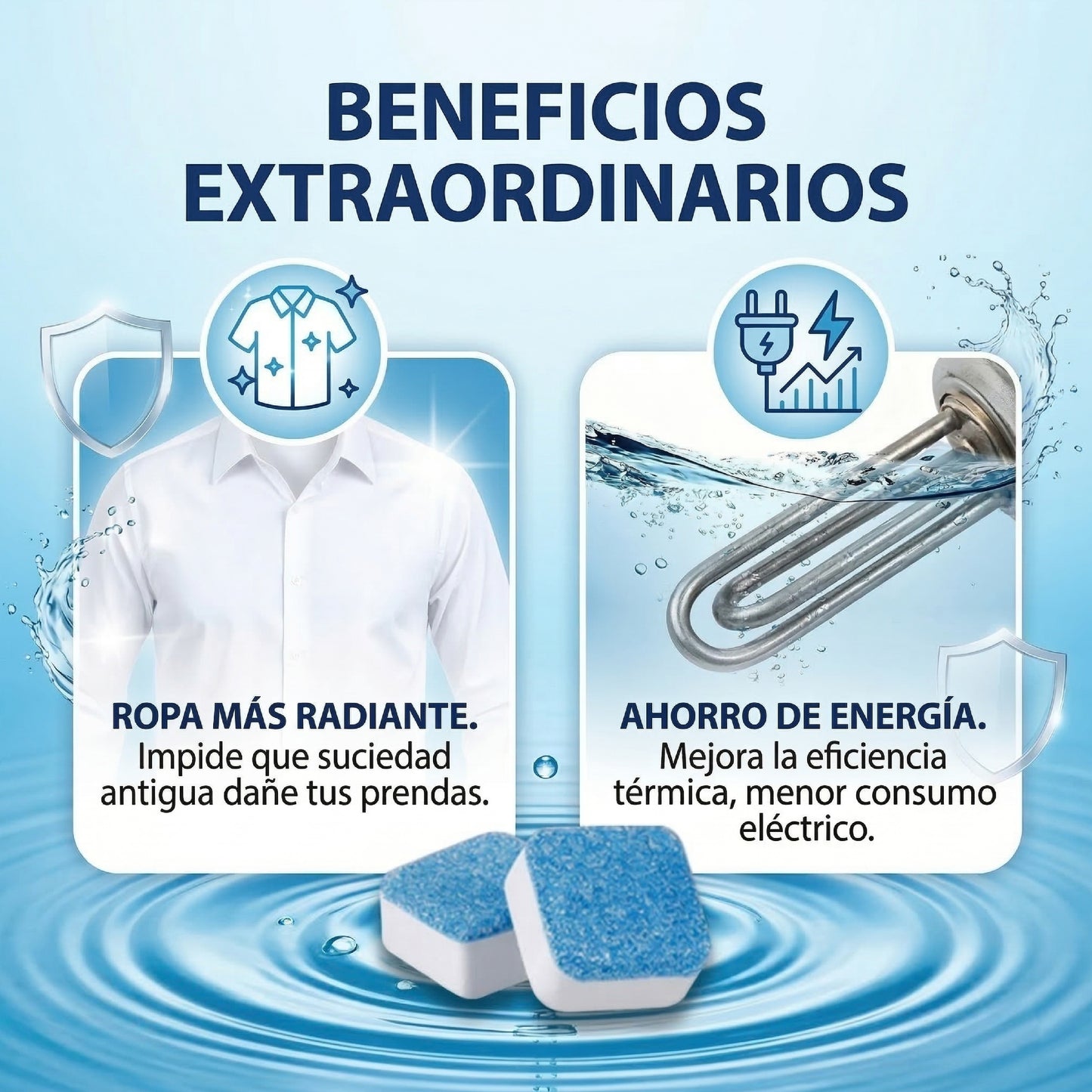 CleanTabs: Tabletas desincrustantes para lavadora