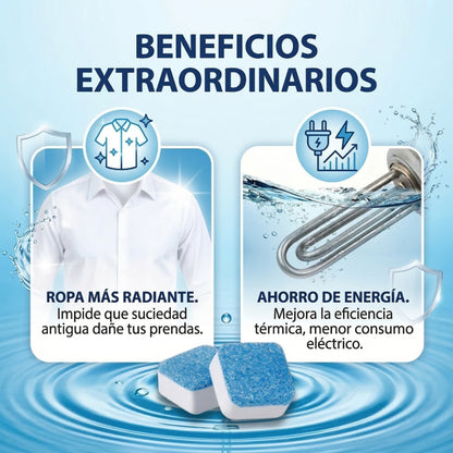 CleanTabs: Tabletas desincrustantes para lavadora