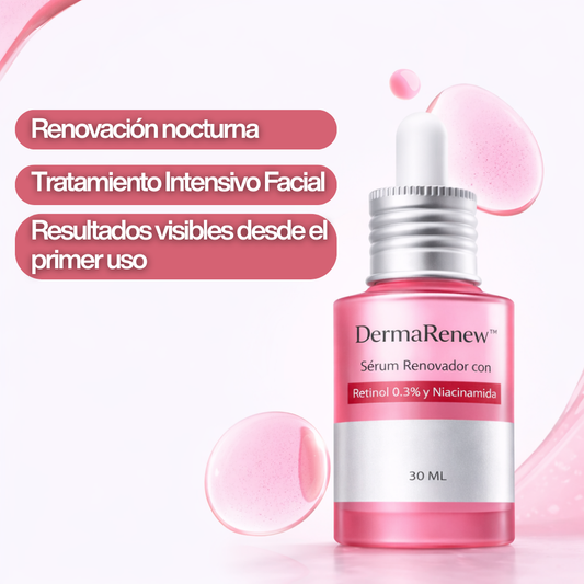 DermaRenew™ – Sérum Renovador con Retinol 0.3% y Niacinamida