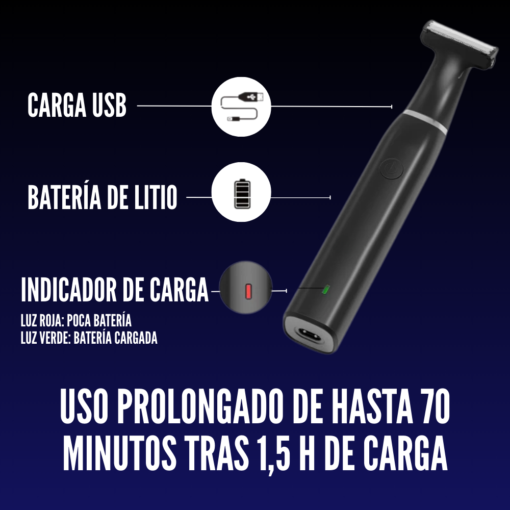 DualBlade: Afeitadora eléctrica recargable