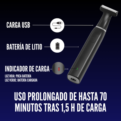 DualBlade: Afeitadora eléctrica recargable