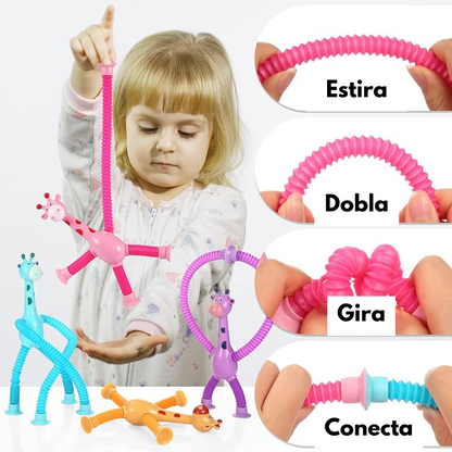 SQUEEZY: JIRAFAS SENSORIALES (Pack de 3 unidades)