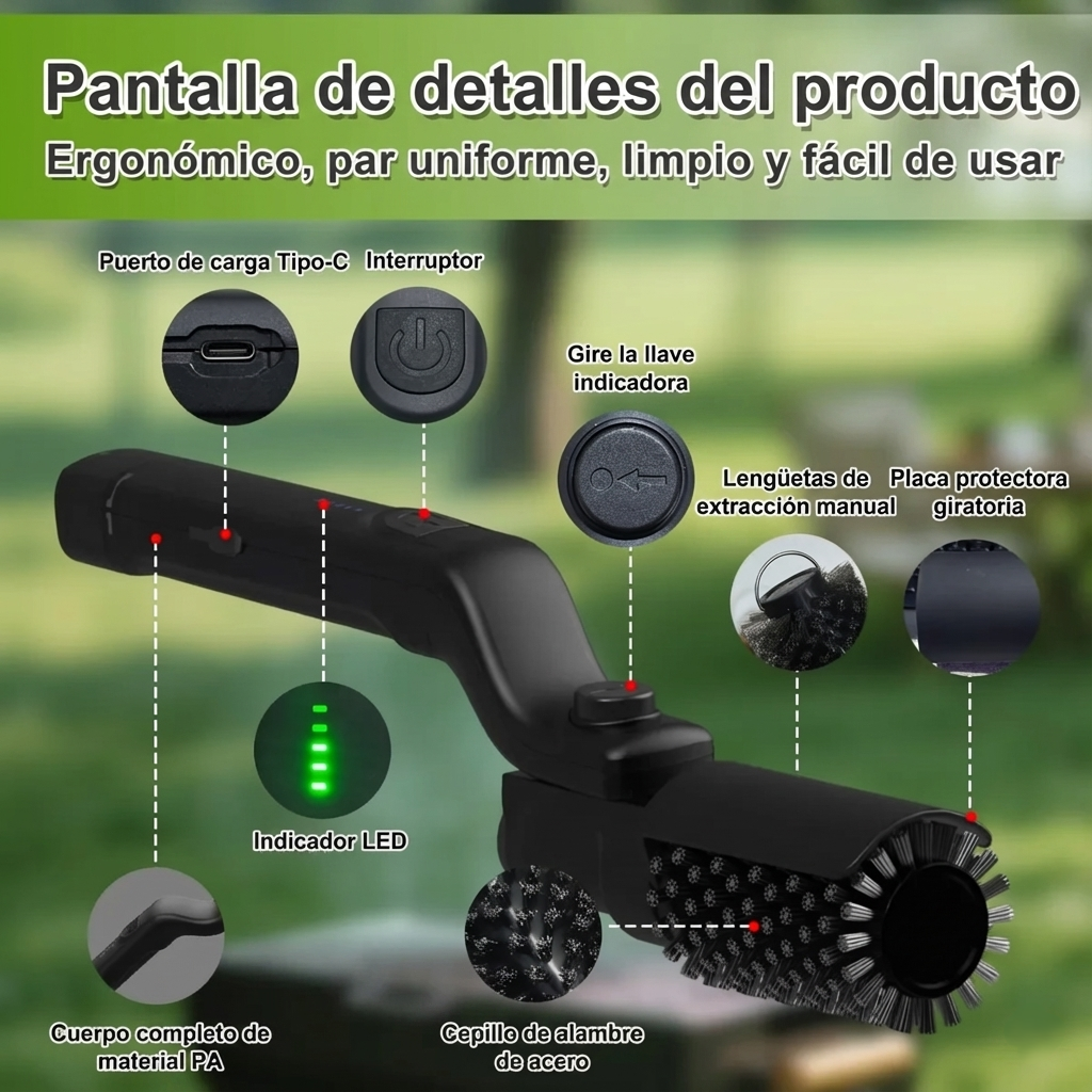 DrayVortex: Cepillo desincrustante eléctrico