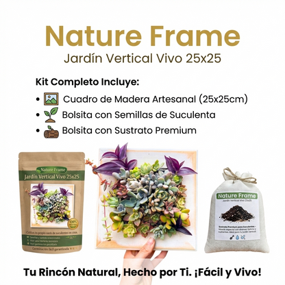 Nature Frame - Jardín Vertical Vivo 25x25