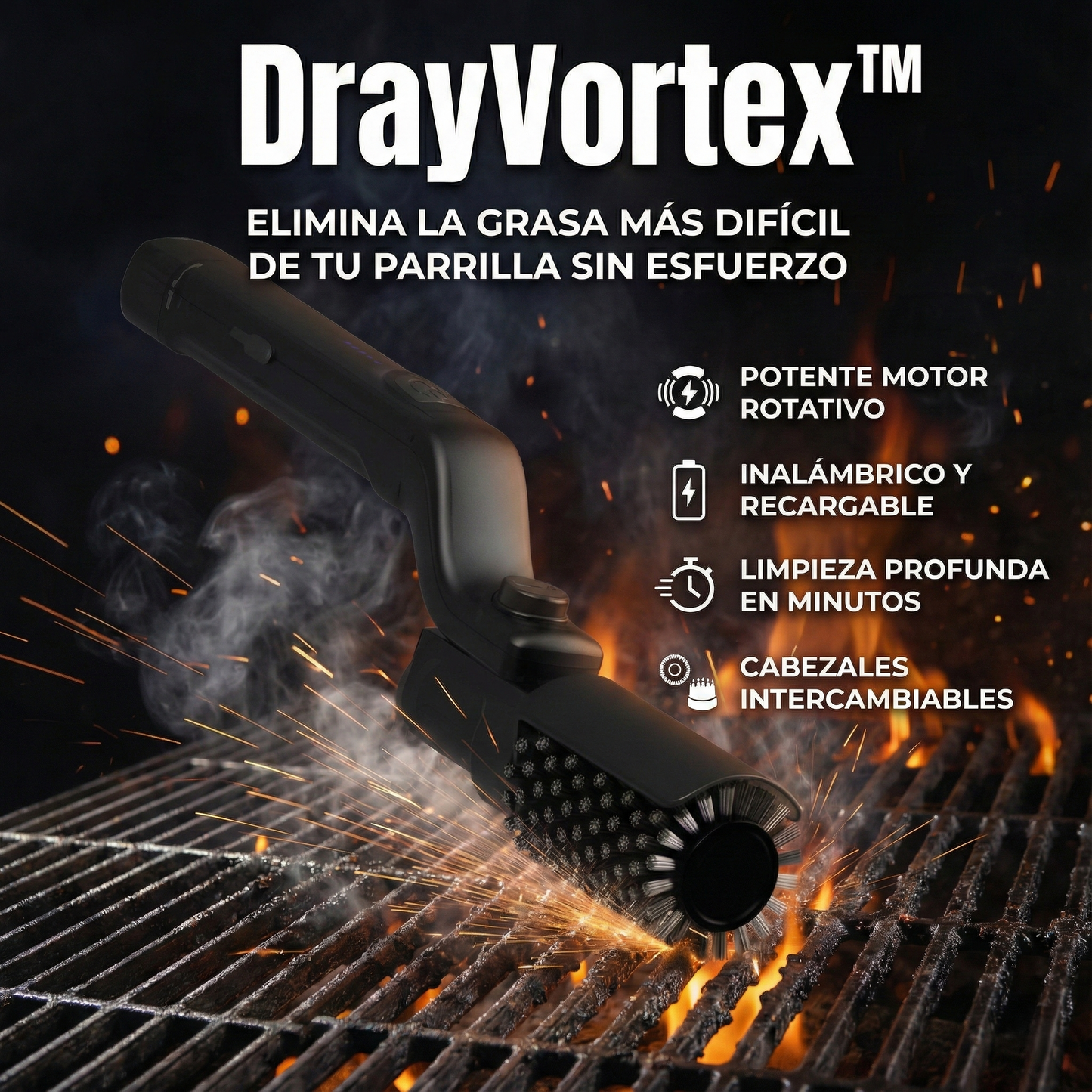 DrayVortex: Cepillo desincrustante eléctrico