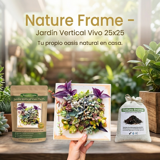 Nature Frame - Jardín Vertical Vivo 25x25
