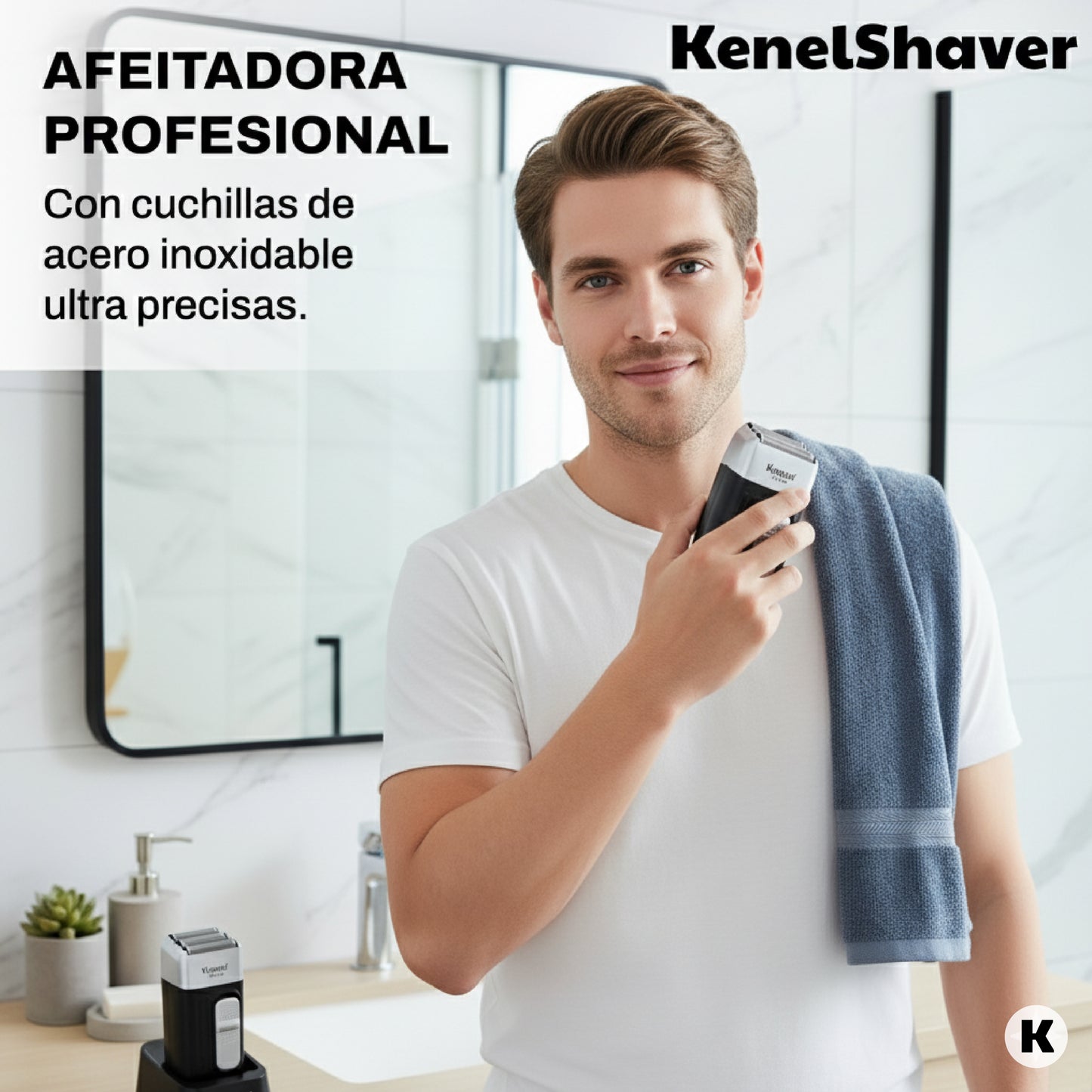 KenelShaver: Afeitadora profesional con triple hoja
