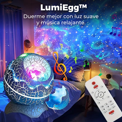LumiEgg™ – Proyector LED 360° con Música Relajante