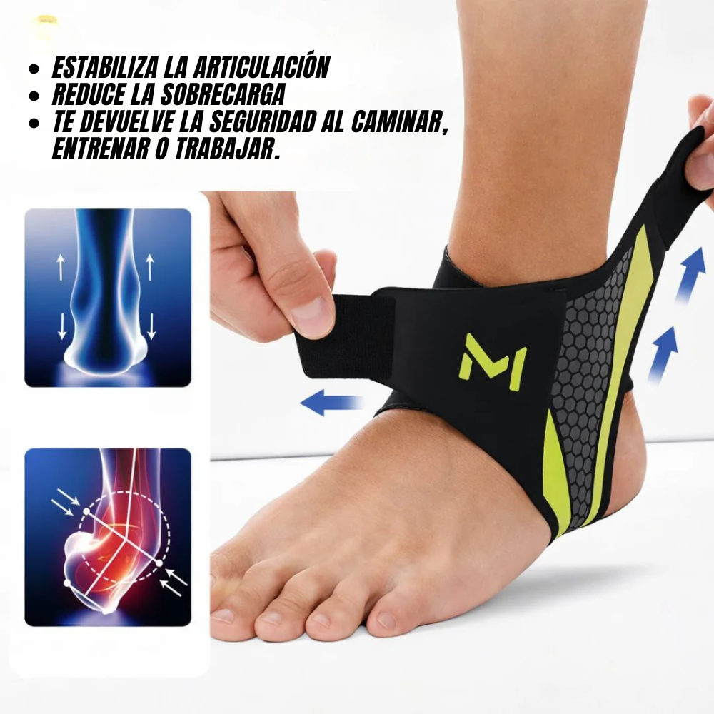 MaxRehab: Tobillera de compresión bidireccional