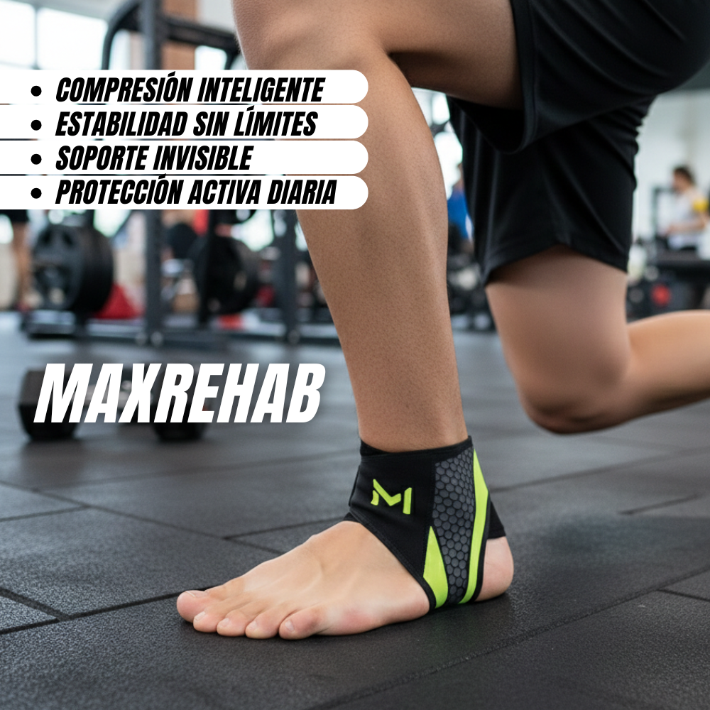 MaxRehab: Tobillera de compresión bidireccional