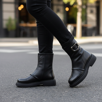 Noir | Botas de Cuero Cálidas para Mujer