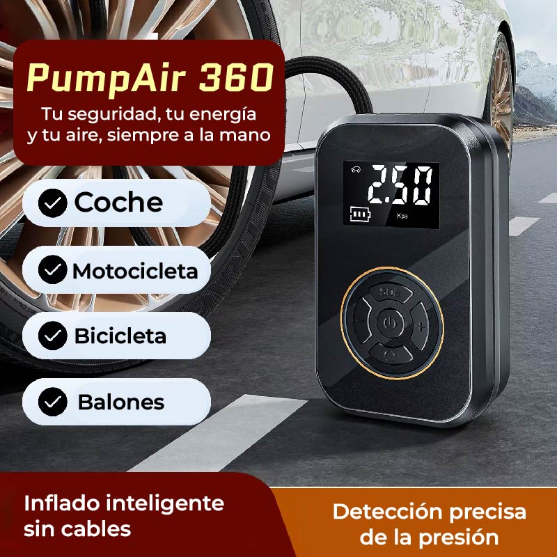PumpAir 360 | Nanocompresor de Aire Portátil
