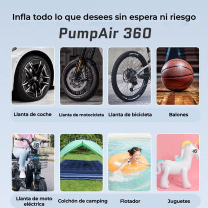 PumpAir 360 | Nanocompresor de Aire Portátil