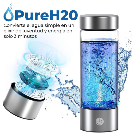 PureH20: Botella creadora de agua hidrogenada