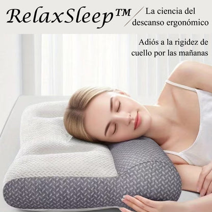 RelaxSleep™ – Almohada Viscoelástica Ergonómica