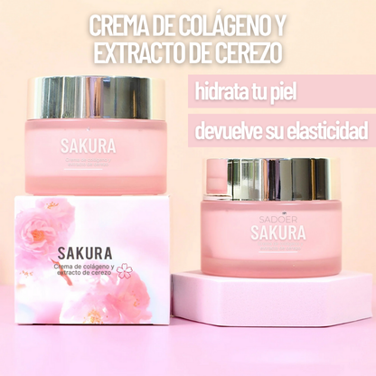 Sakura: Crema de colágeno y extracto de cerezo