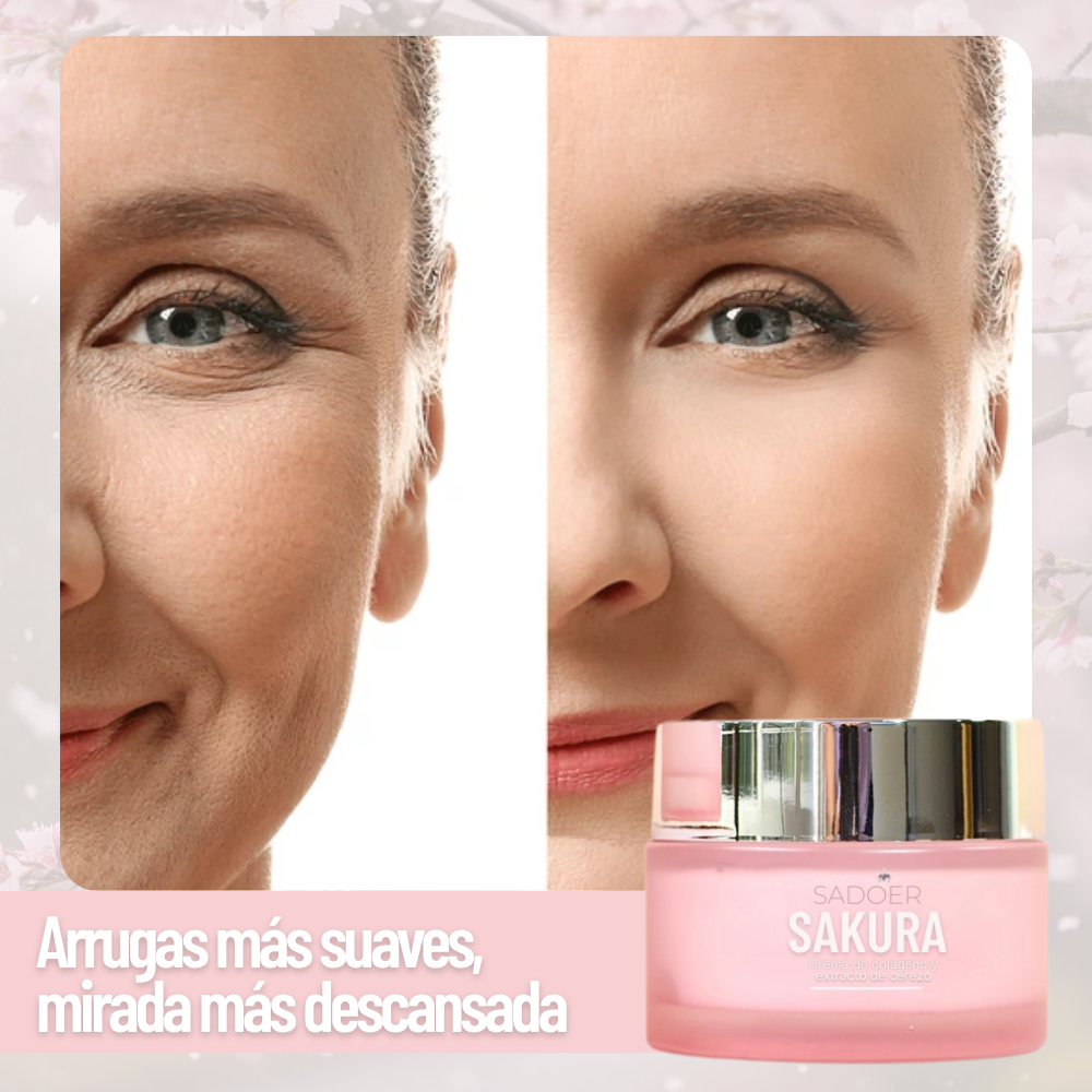 Sakura: Crema de colágeno y extracto de cerezo
