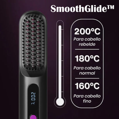SmoothGlide™ – Cepillo Alisador Eléctrico Profesional