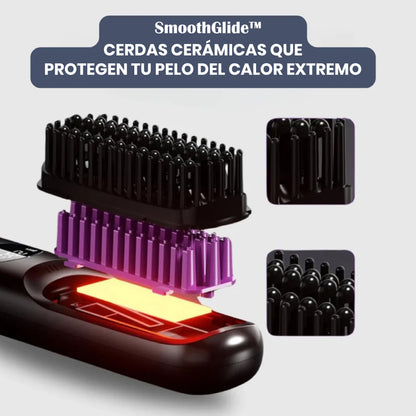 SmoothGlide™ – Cepillo Alisador Eléctrico Profesional