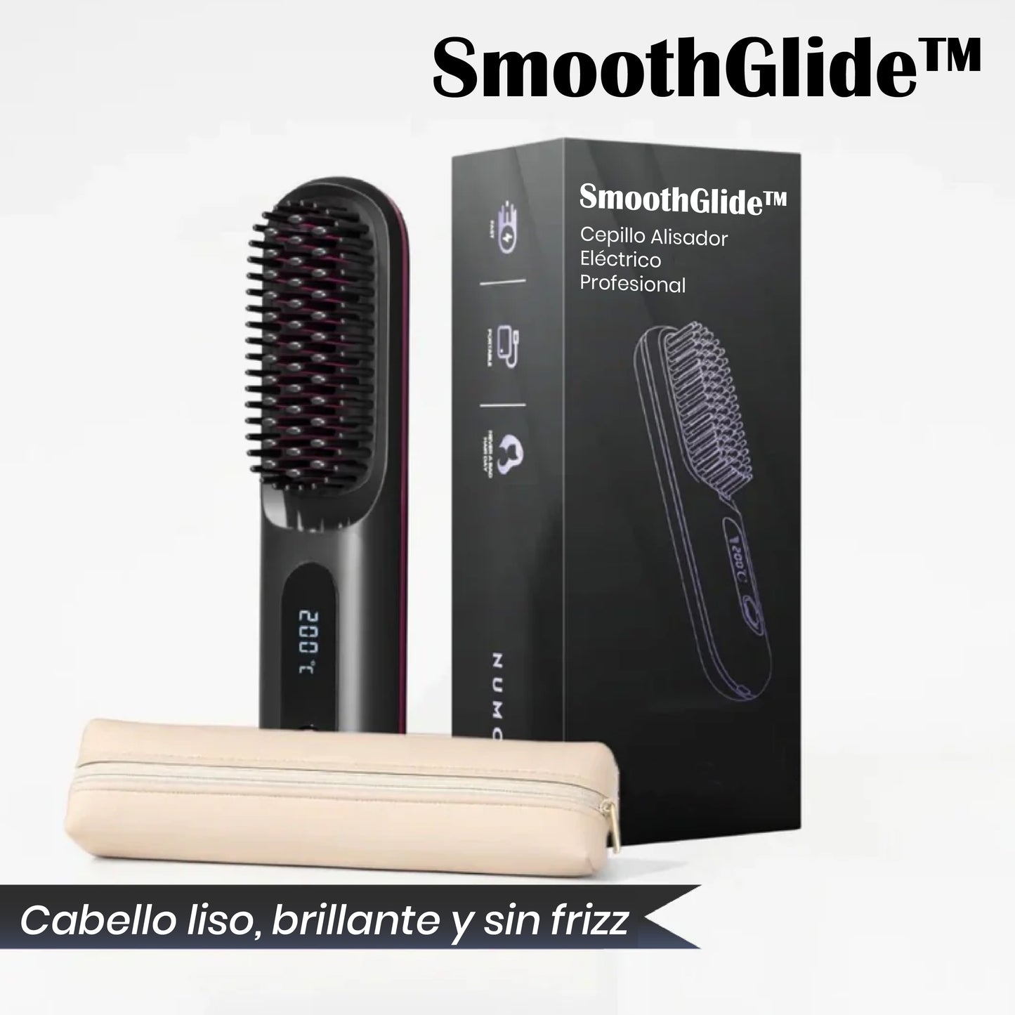 SmoothGlide™ – Cepillo Alisador Eléctrico Profesional